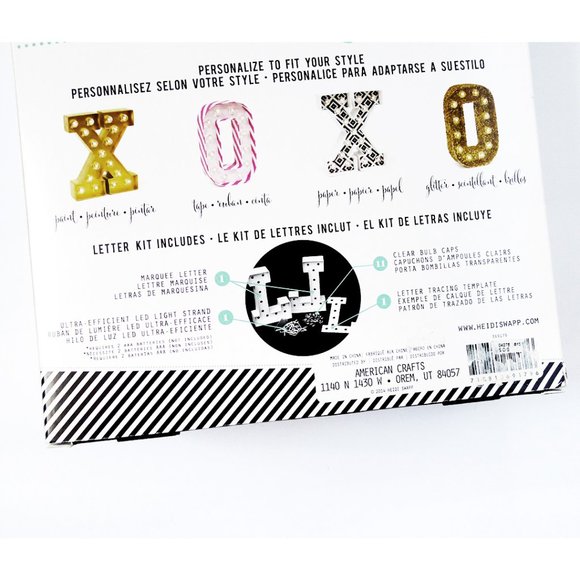 NEW LOT 2 HEIDI SWAPP HASHTAG # & STAR Light Up MARQUEE DIY Customizable Kits - Picture 3 of 3